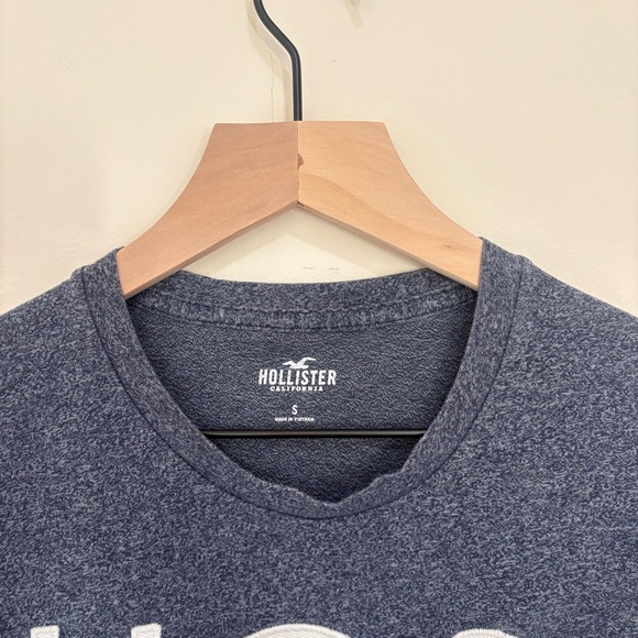 Hollister Vintage Men's Shirt HCO Surf Embroidered Cool Blue Y2K | Small - Picture 4 of 6